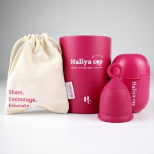 Haliya Cup Menstrual Cup and Sterilzer Cup Haliya Cup Menstrual Cup and Sterilizer Cup