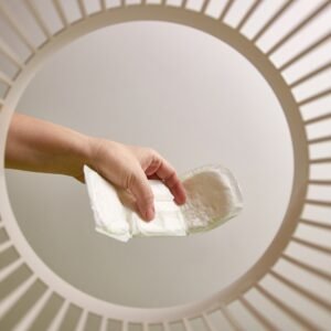 Disposable Pads used for a few minutes, but will decompose for 500-800 years