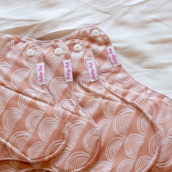 4 sizes for light to heavy flow Reusable Cloth or Menstrual pad - Haliyapad Pasador